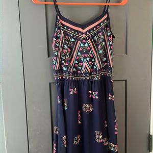 Summer maxi dress from target. Bottom is see through. Perfect for the beach.